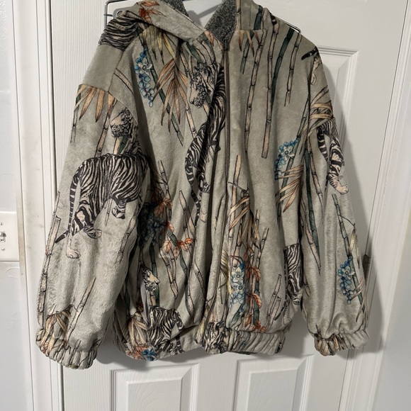 Biya Johnny Was Franky Reversible Jacket Pants Outfit - Medium NWT Tiger Multi - Picture 13 of 14